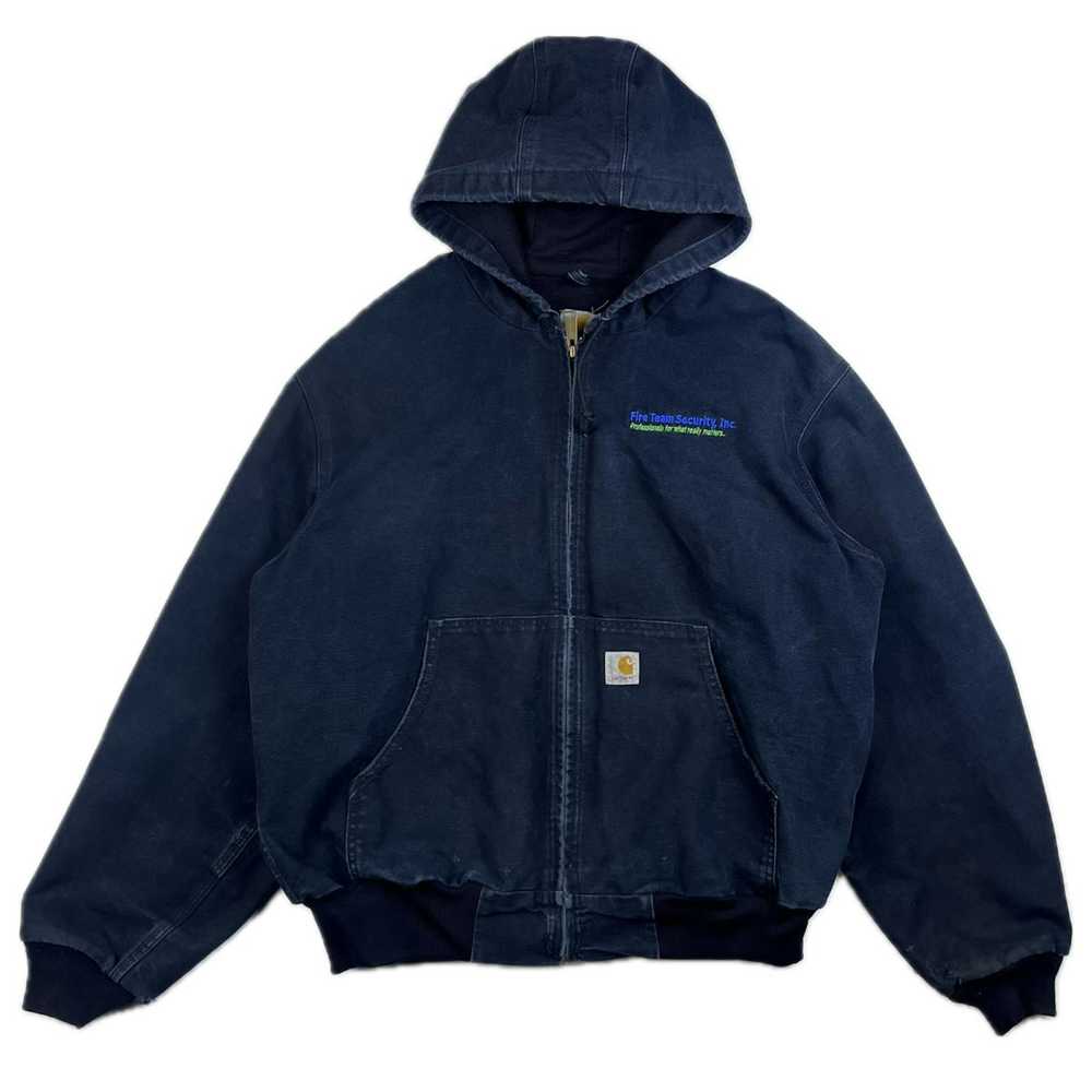 Carhartt × Made In Usa × Vintage Black Embroidere… - image 3