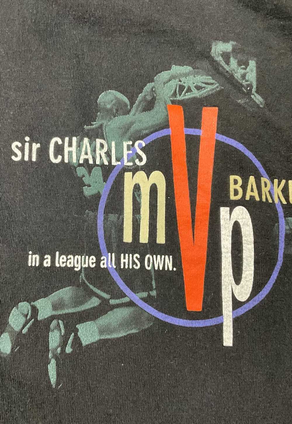 Vintage 90s Nike MVP Charles Barkley T-Shirt Fits… - image 2