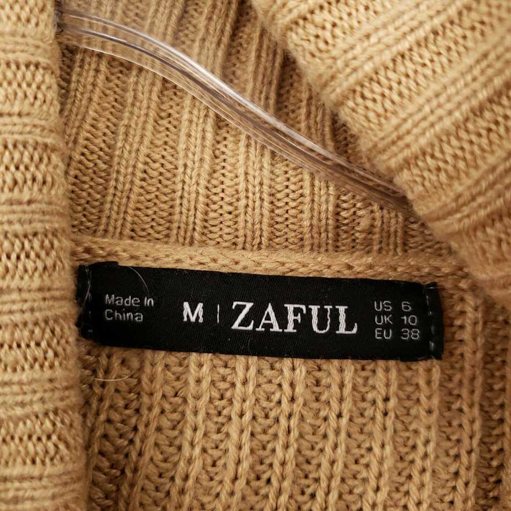 Zaful Zaful Sweater Womens 6 M Medium 6 Brown Cro… - image 3