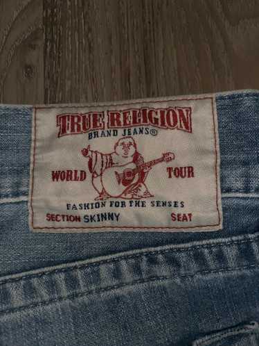 Streetwear × True Religion Skinny Fit Blue Jeans