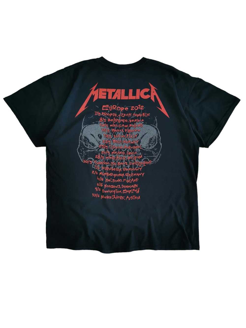 Band Tees × Vintage Metallica Europe 2012 Tour y2… - image 2
