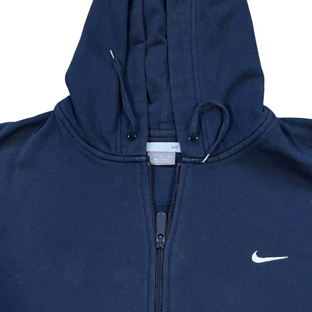 Nike × Vintage Navy blue nike full zip hoodie - image 2