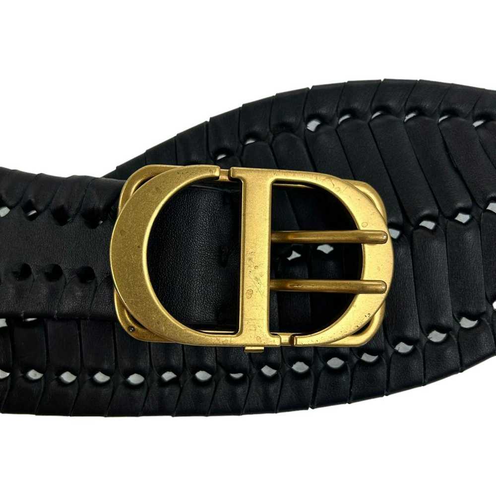 Dior Vintage Christian Dior Textured Leather Belt… - image 4