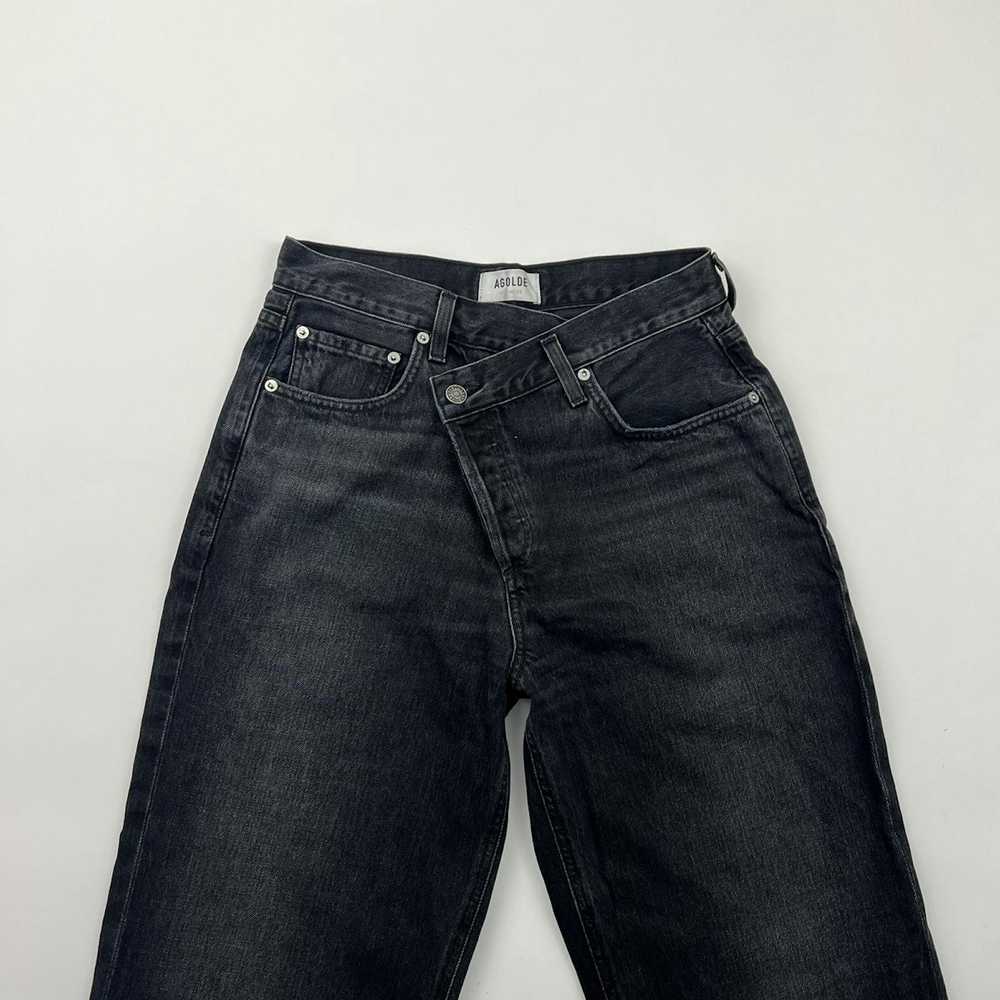 Agolde Agolde Black CrissCross Jeans - image 2