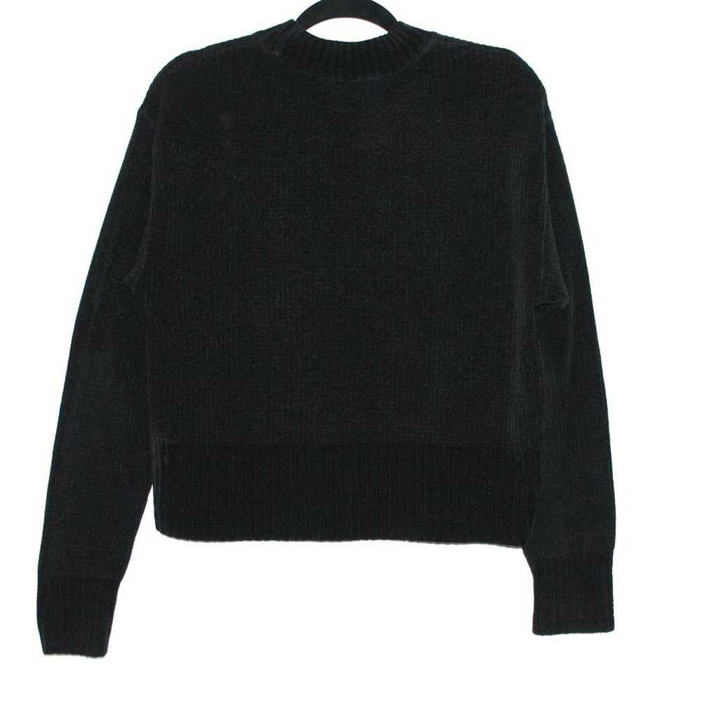 Mavi Mavi Jeans Black Velvet Mock Neck Sweater La… - image 2