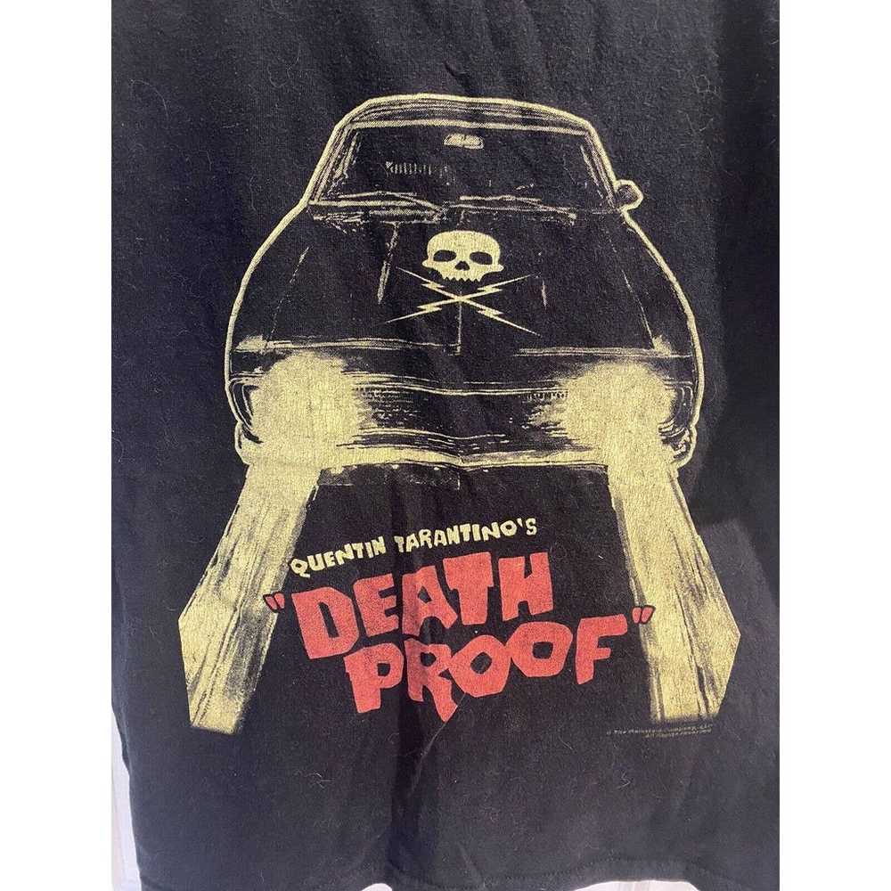 90's Quentin Tarantino Death Proof T Shirt Black … - image 3