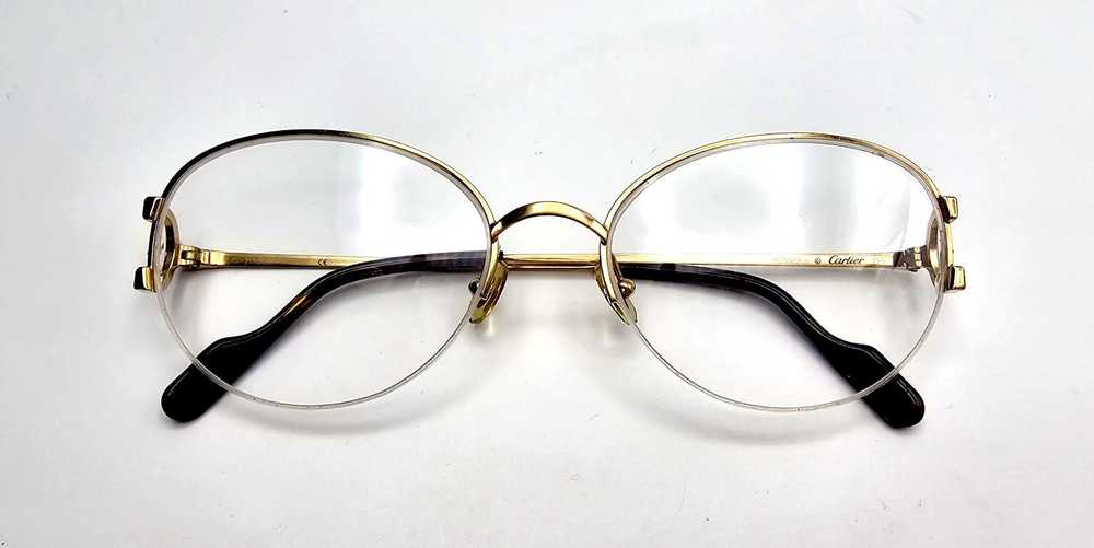 Cartier Rare Cartier C Decor Semi-Rimed Glasses C… - image 3