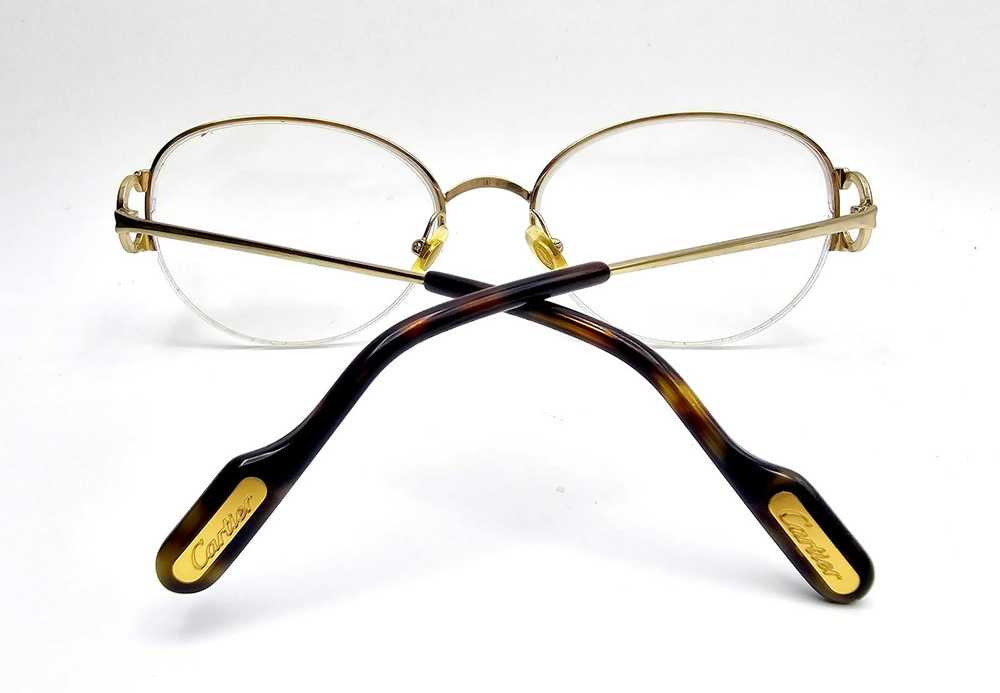 Cartier Rare Cartier C Decor Semi-Rimed Glasses C… - image 9