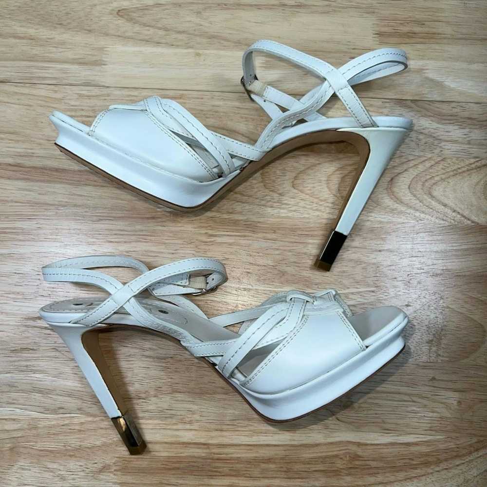 Celine Celine, White Stiletto High Heeled Strappy… - image 3