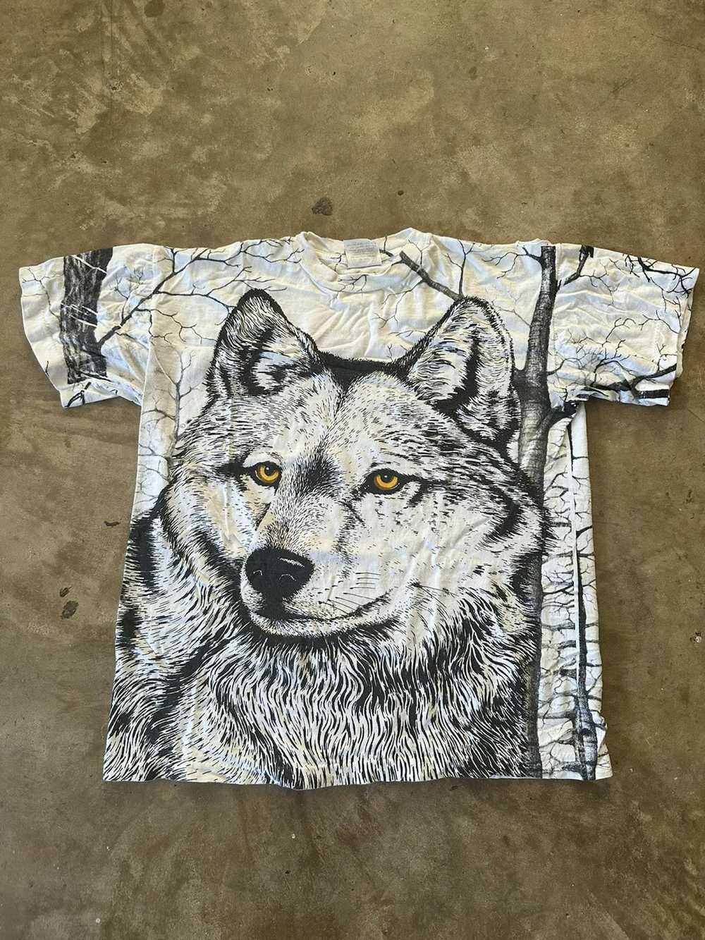 Animal Tee × Streetwear × Vintage Vintage 90s Wol… - image 1