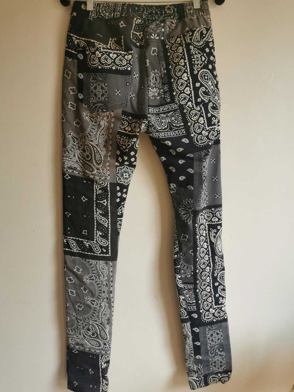Vintage Vintage bandana/paisley patchwork pants/t… - image 2