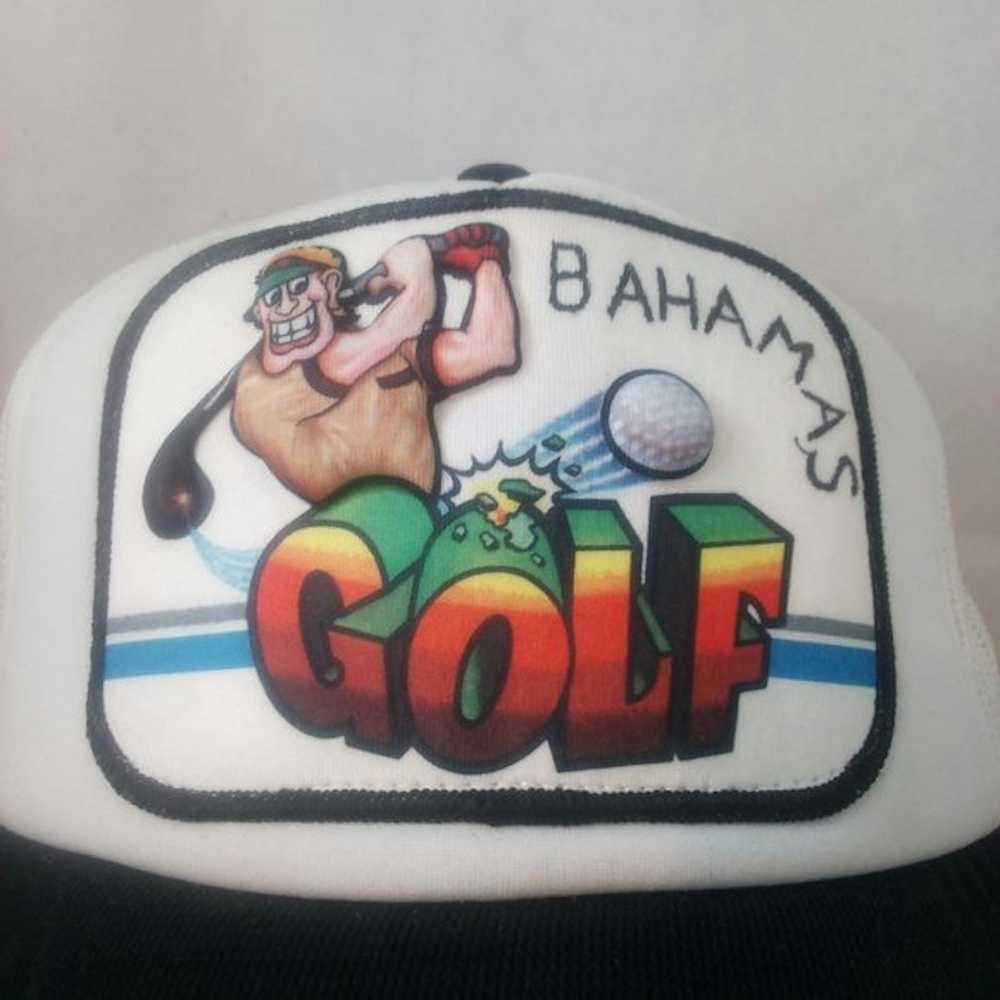 Hat × Trucker Hat × Vintage Vintage Bahamas Golf … - image 2