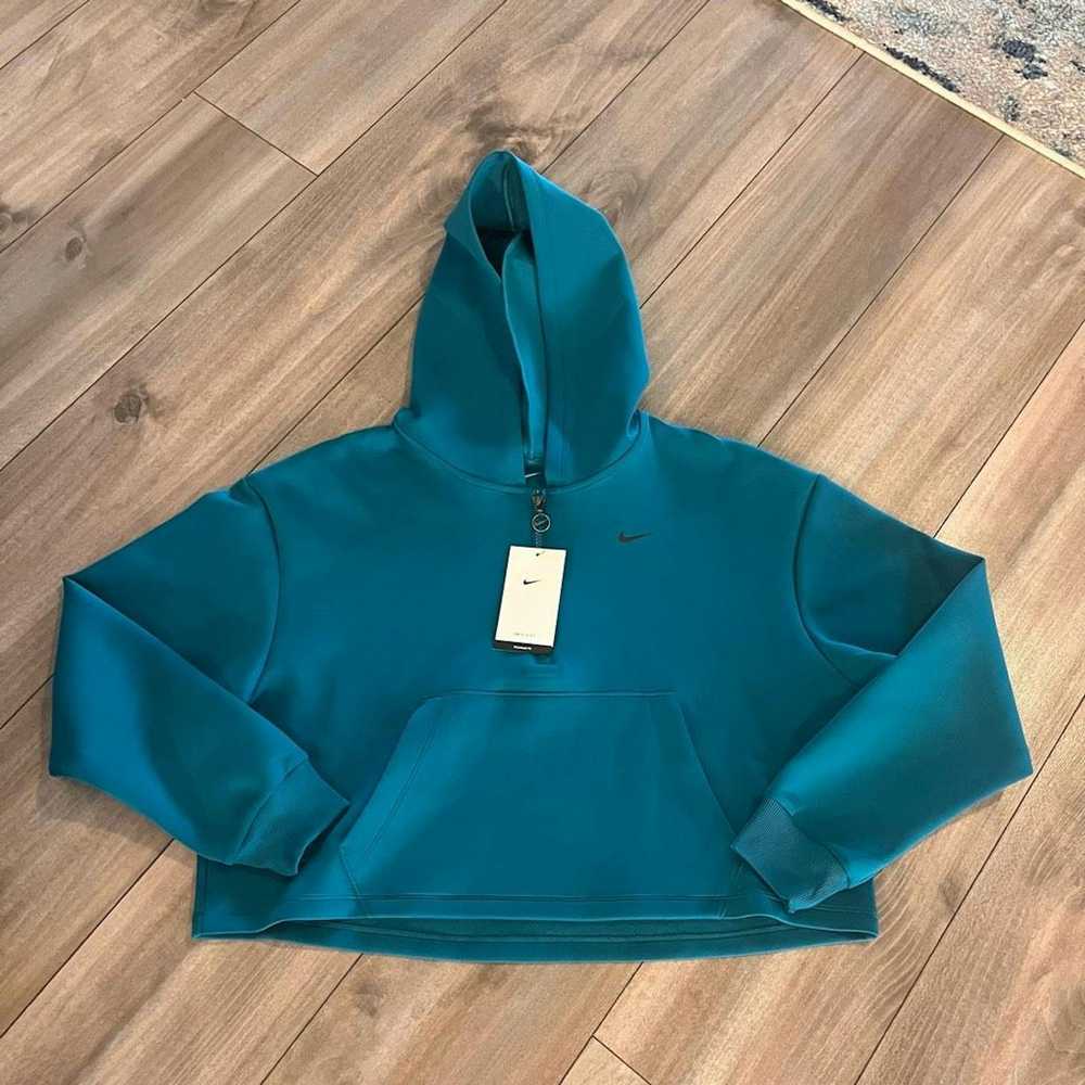 Nike Nike Teal Cropped Athletic Workout Pullover … - image 1