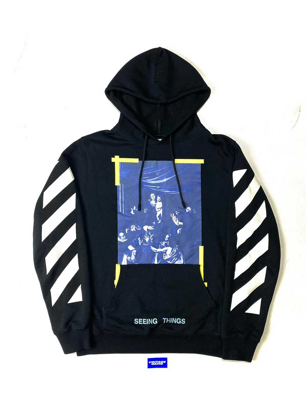 Off-White Off-white hoodie painting black/white r… - image 1