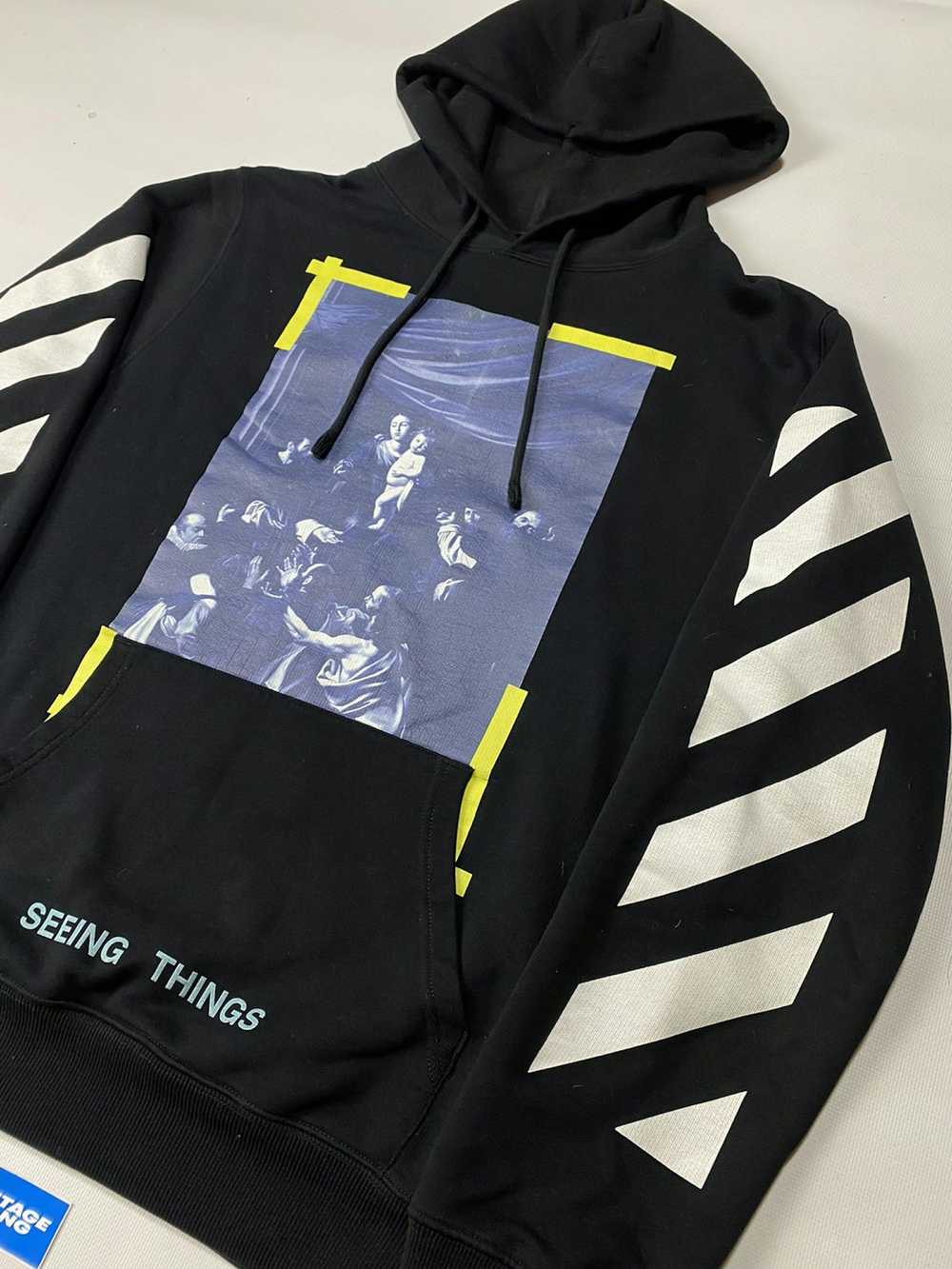 Off-White Off-white hoodie painting black/white r… - image 2