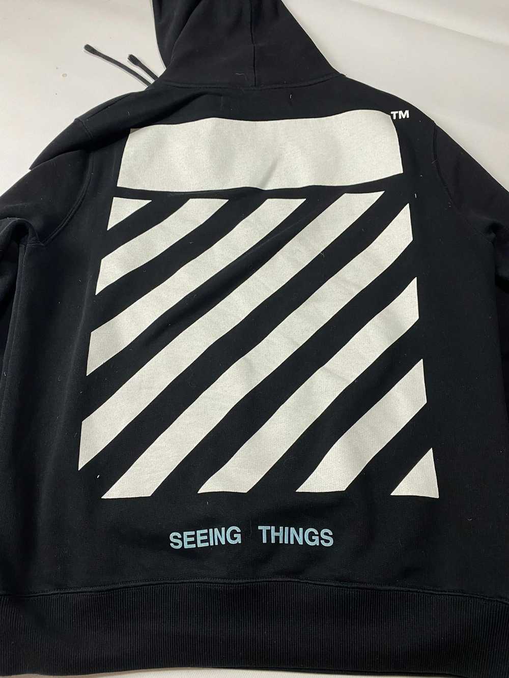 Off-White Off-white hoodie painting black/white r… - image 6