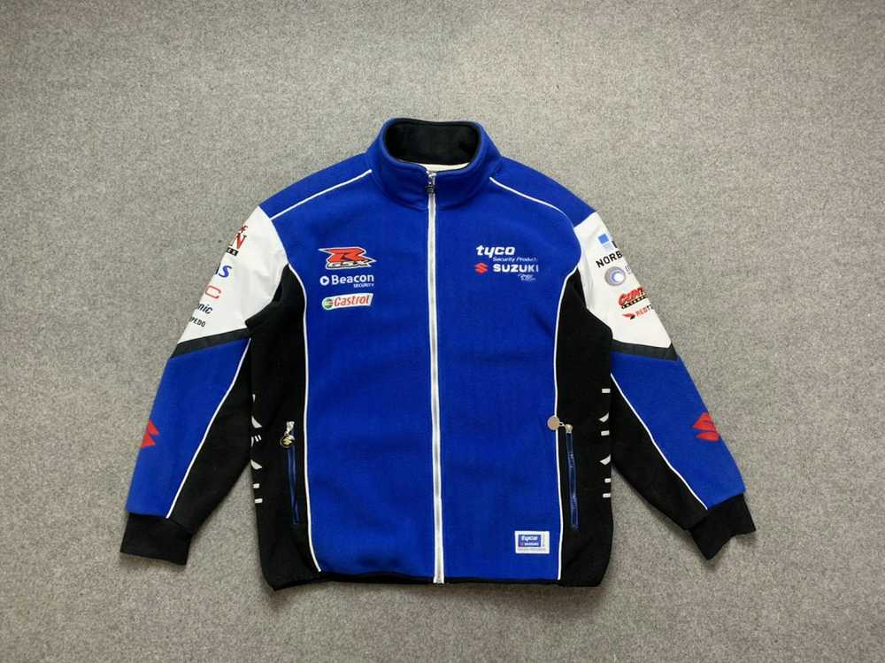 Racing × Vintage Vintage Racing Suzuki Fleece Jac… - image 1