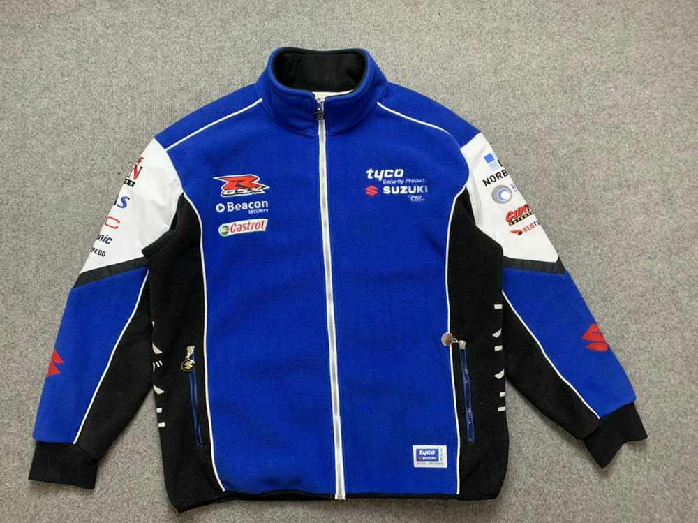 Racing × Vintage Vintage Racing Suzuki Fleece Jac… - image 2