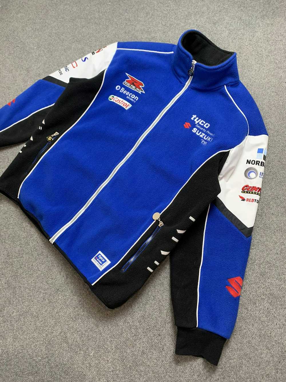 Racing × Vintage Vintage Racing Suzuki Fleece Jac… - image 3