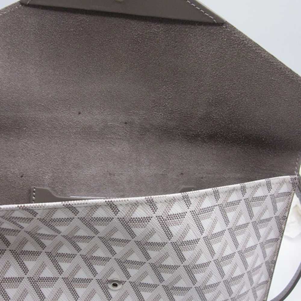 Taupe & White print Lancaster leather crossbody b… - image 9