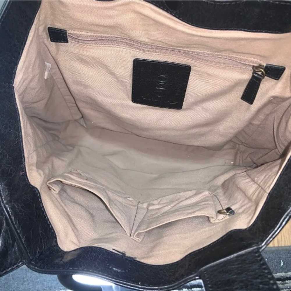 MUXO Camilla Alves Purse Leather Bag BLACK Ecru B… - image 10