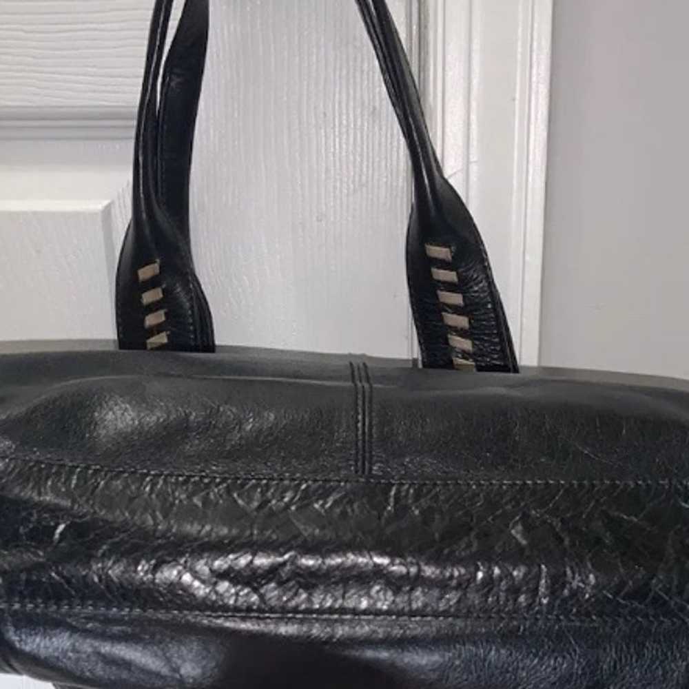 MUXO Camilla Alves Purse Leather Bag BLACK Ecru B… - image 12