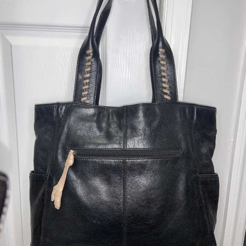 MUXO Camilla Alves Purse Leather Bag BLACK Ecru B… - image 5