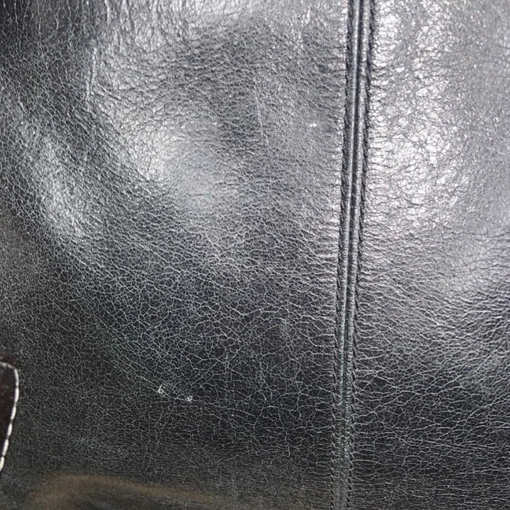MUXO Camilla Alves Purse Leather Bag BLACK Ecru B… - image 7