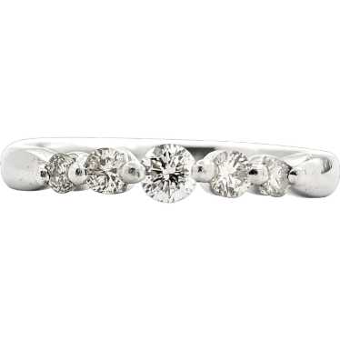 Diamond 5-stone Design Ring In platinum - image 1