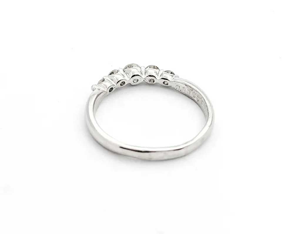 Diamond 5-stone Design Ring In platinum - image 7
