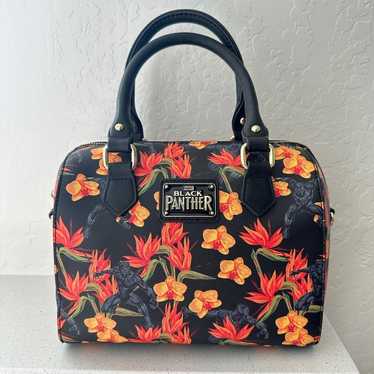 Loungefly Marvel Black Panther Floral Print Mini … - image 1