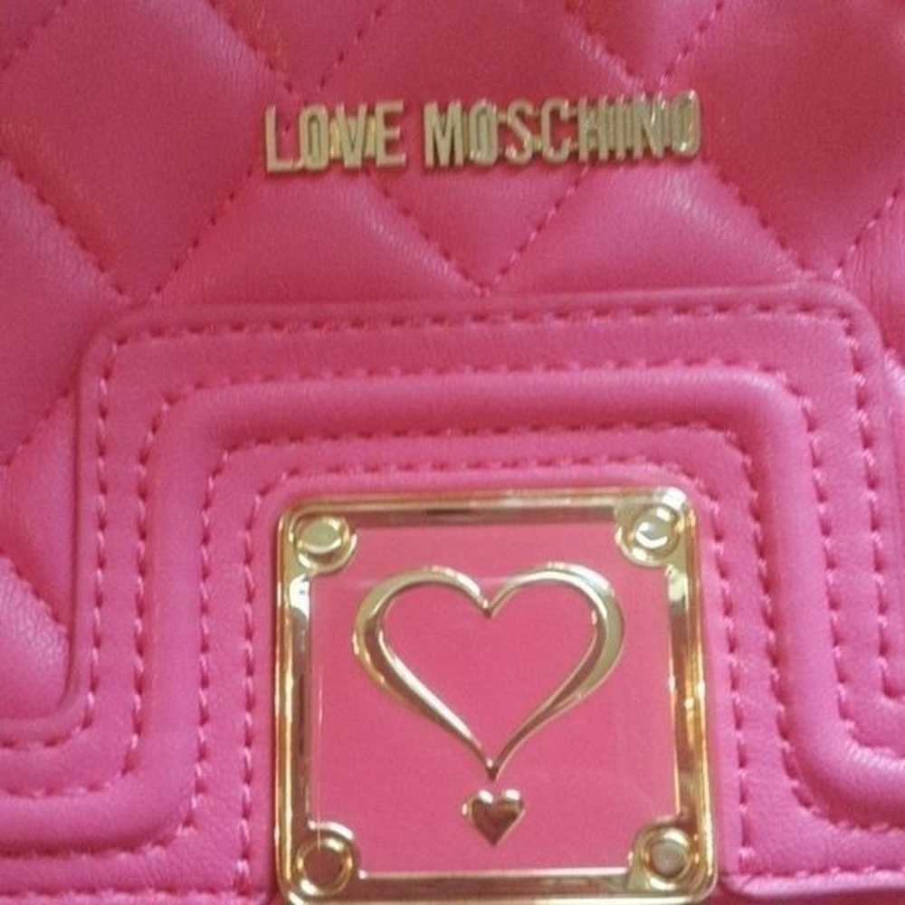 NWOT 100% AUTHENTIC LOVE MOSCHINO SMALL PINK QUIL… - image 3