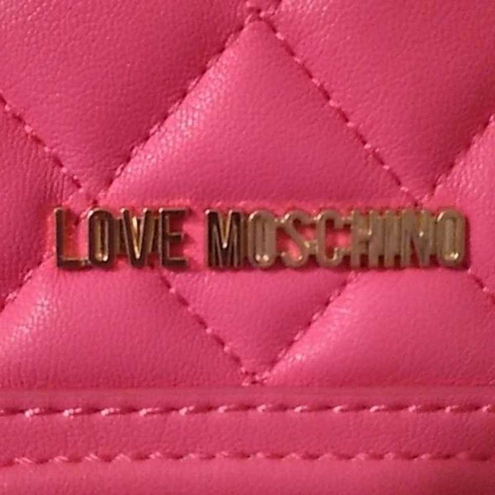 NWOT 100% AUTHENTIC LOVE MOSCHINO SMALL PINK QUIL… - image 9
