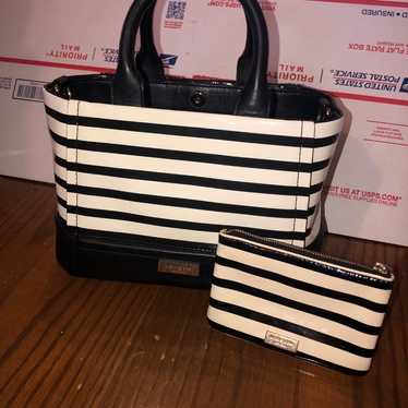 Kate Spade New York Chelsea Park Patent striped h… - image 1