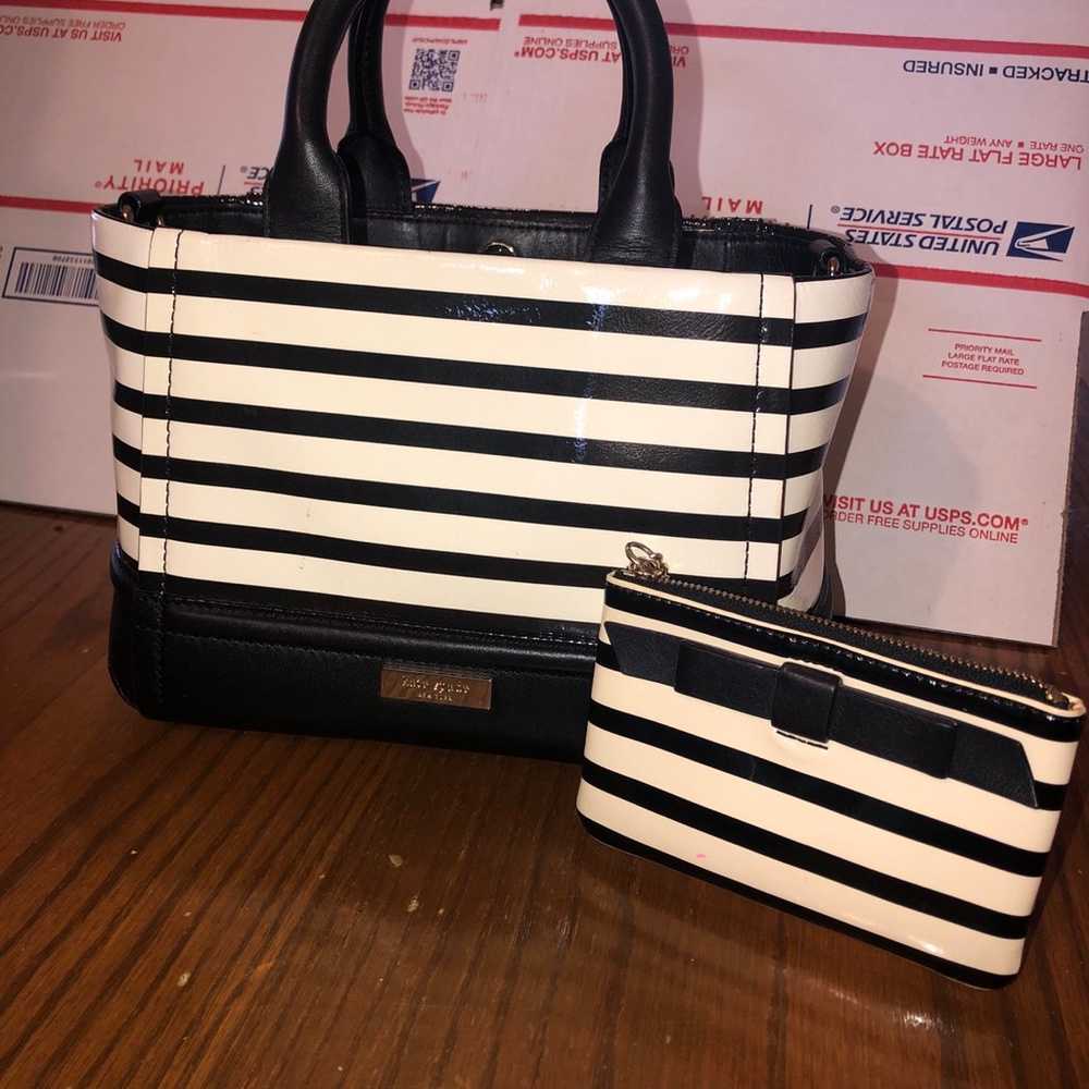Kate Spade New York Chelsea Park Patent striped h… - image 3