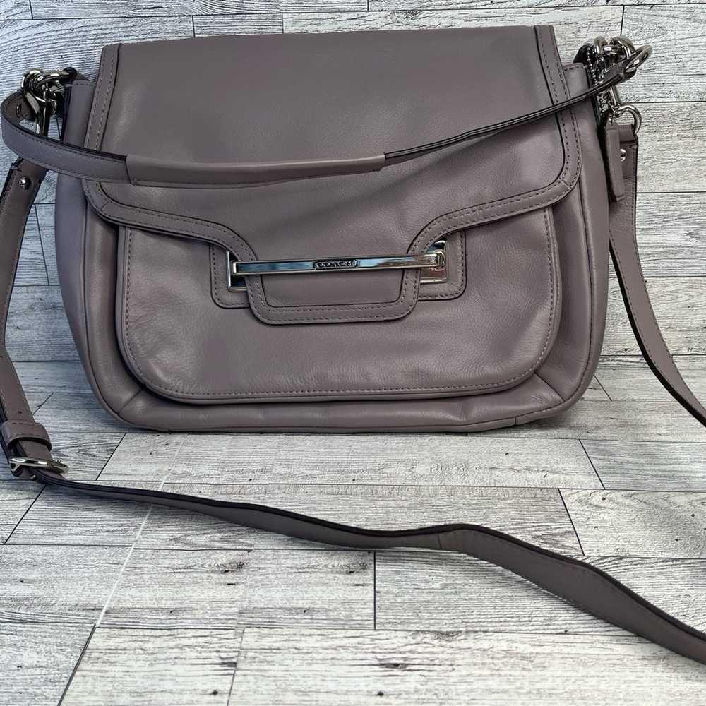 $398 COACH Taylor Leather Shoulder Bag F27481 Dus… - image 4