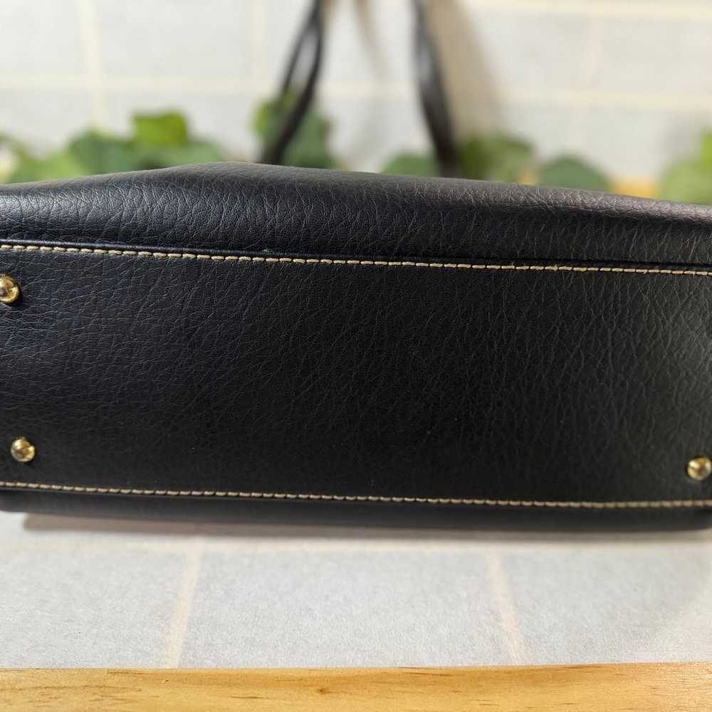 RALPH LAUREN black leather sheldon tote handbag - image 12
