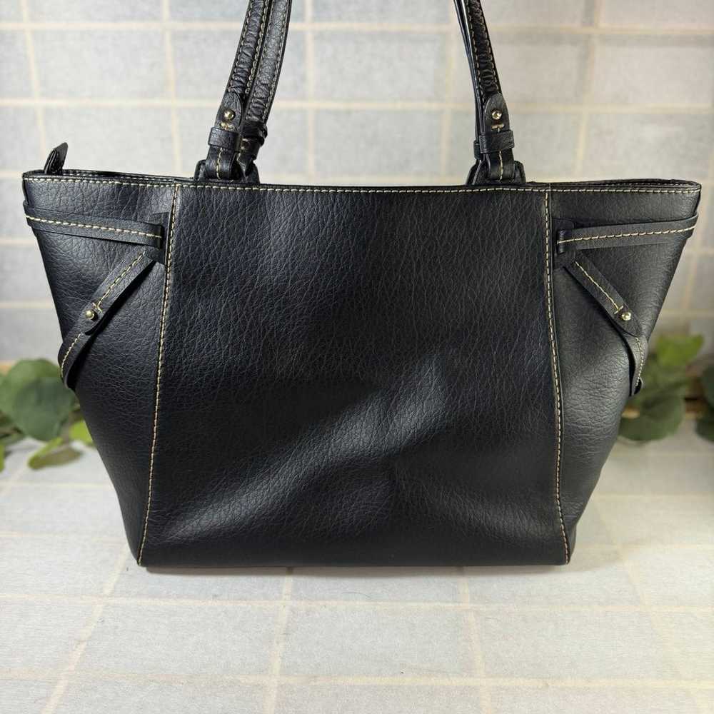 RALPH LAUREN black leather sheldon tote handbag - image 3
