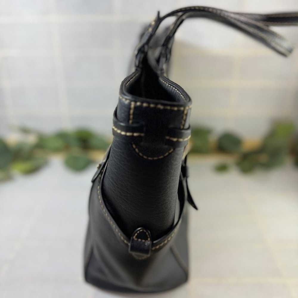 RALPH LAUREN black leather sheldon tote handbag - image 4