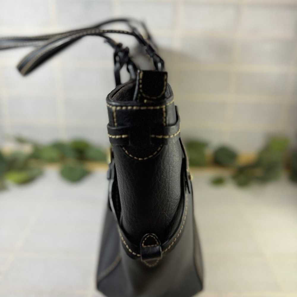 RALPH LAUREN black leather sheldon tote handbag - image 5