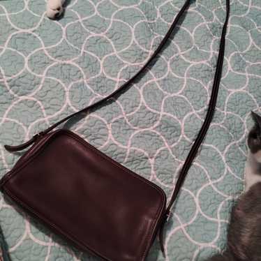 Vintage Coach Brown Leather Crossbody - image 1