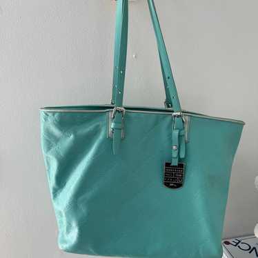 Longchamp Lm Cuir Large Tote Lagoon Blue Bag Leat… - image 1