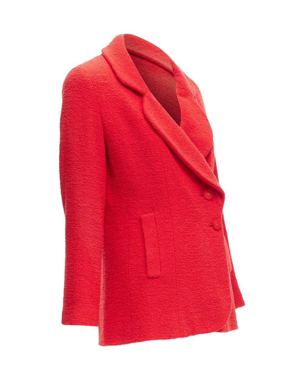 Product Details Chanel Vintage Red Tweed Blazer - image 4