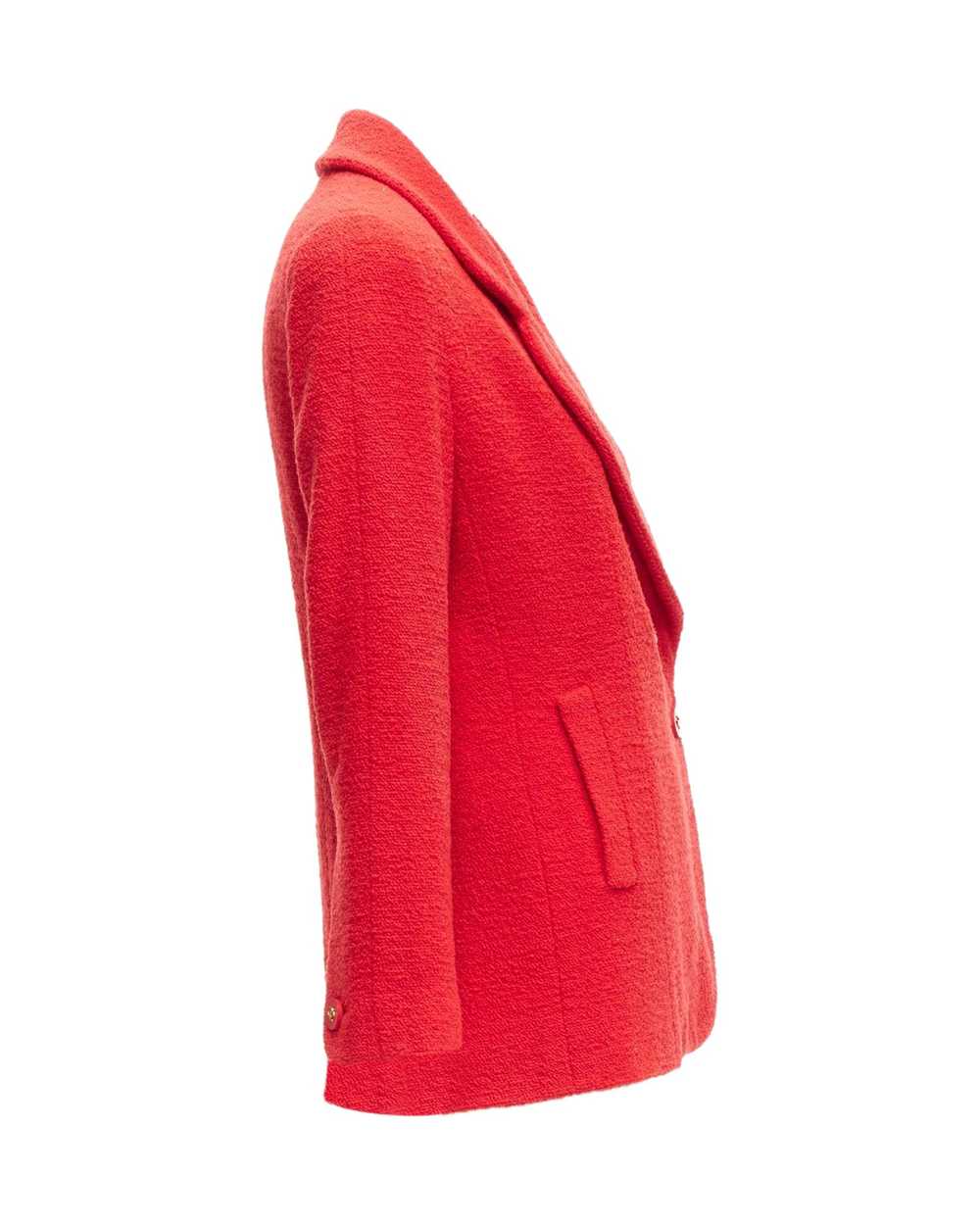 Product Details Chanel Vintage Red Tweed Blazer - image 5