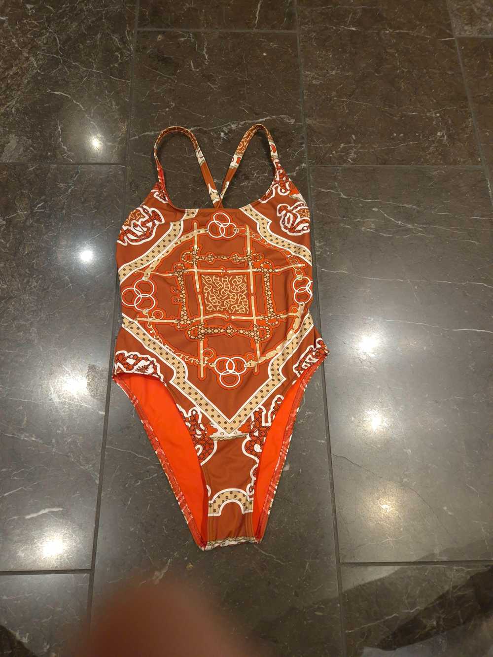 Hermes Hermes Orange 'Maillot De Bain' Swimsuit - image 2