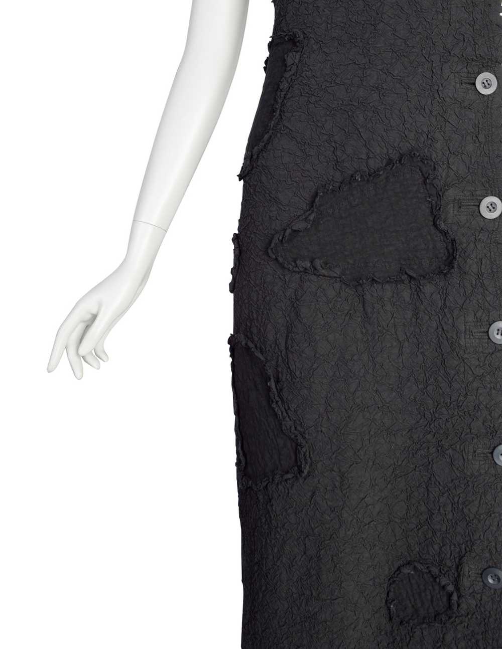 Issey Miyake Vintage AW 1994 Black Crinkled Patch… - image 6