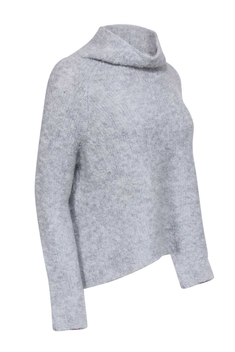 Rebecca Taylor - Grey Mohair Blend Turtle Neck Sw… - image 2