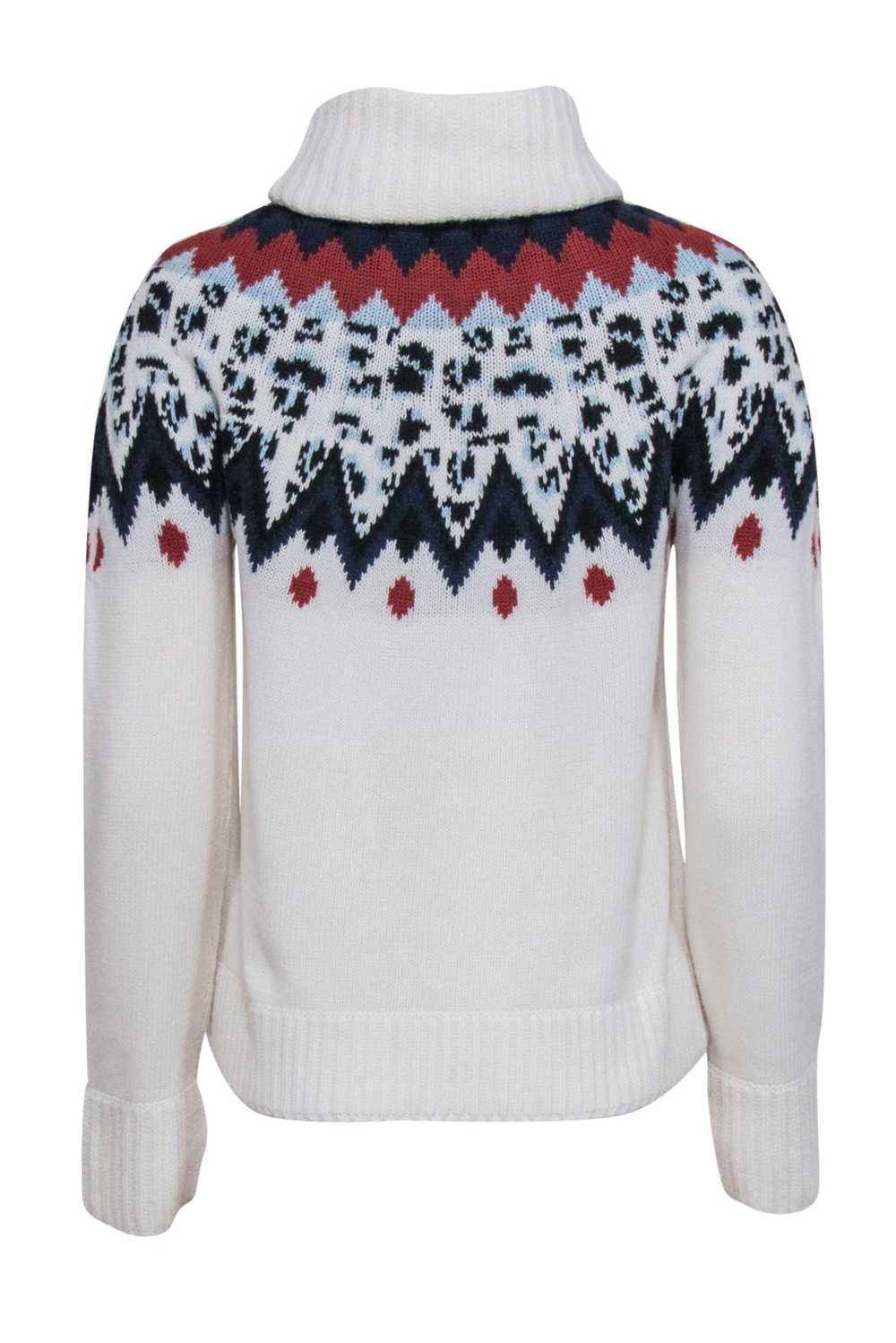 Veronica Beard - Ivory Turtleneck Sweater Sz M - image 3