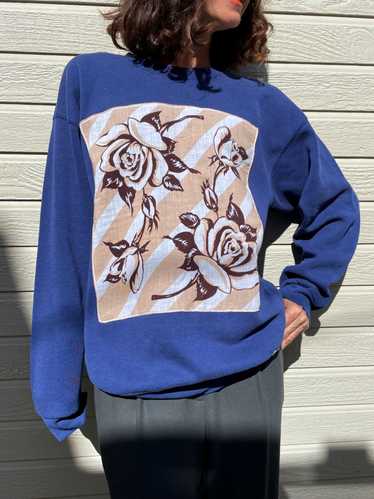 Call Me Rose Vintage Blue Lee Sweatshirt - image 1