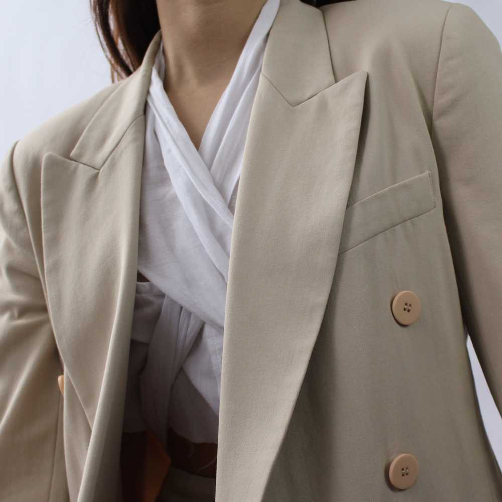 90s Linen Blend Miniskirt Suit - W25 - image 6